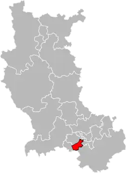 Situation of the canton of Saint-Étienne-2 in the department of Loire