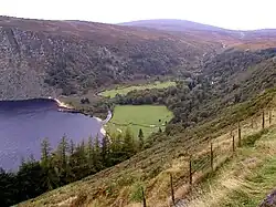 View into Luggala Castle.
