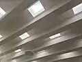 Original skylights in the interior of the station