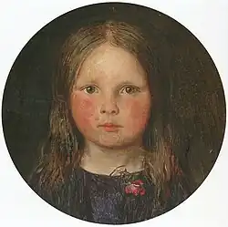 Portrait of Lucy Madox Brown by her father, Ford Madox Brown