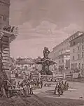 View of the Piazza Barberini, 1848