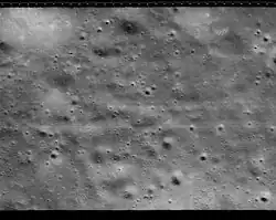 View inside Hipparchus crater on February 19, 1967 (4°46′S 4°17′E﻿ / ﻿4.77°S 4.28°E﻿ / -4.77; 4.28)