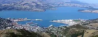 Lyttelton Harbour as seen from Mount Cavendish (2005)