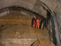 Construction work for U-Bahn extension