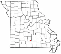 Location of Norwood, Missouri