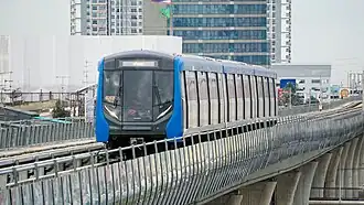 The second generation Siemens Modular Metro train (EMU-BLE) of the Blue Line