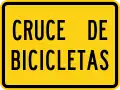 W16-19 Bicycle crossing (plaque)