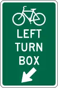 D11-20a Bicycle left turn box