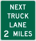 D17-1 Next truck lane (distance)