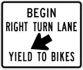 R4-4 Begin right turn lane yield to bikes