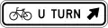 R9-26 Bicycle U turn (diagonal right arrow)