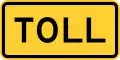 W16-17P Toll (plaque)