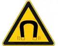 Magnetic field hazard symbol