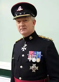 Colonel of a regiment wearing No. 1 dress regimental uniform (Duke of Wellington's Regiment).[20]