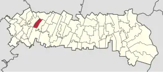 Location in Ialomița County