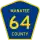 County Road 64 marker