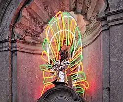 Manneken Pis in his 1000th costume, designed by Jean-Paul Lespagnard&nbsp;[fr] (13 May 2018)