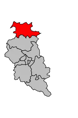 Location of the canton in the arrondissement of Bar-le-Duc