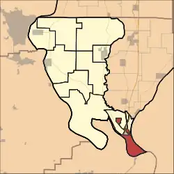 Location of Cairo Precinct in Alexander County