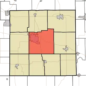 Location in Marshall County