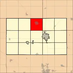 Location within Harvey County