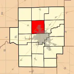 Location in Macon County