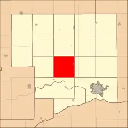 Location in Platte County