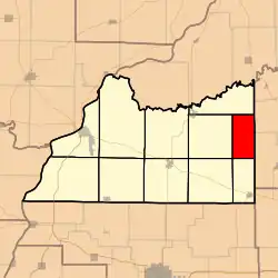 Location in Cass County