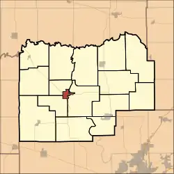 Location in Menard County