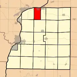 Location in Hancock County