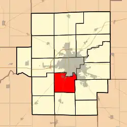 Location in Macon County