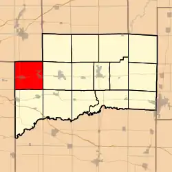 Location in Clinton County