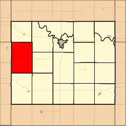 Location in Cloud County