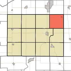 Location in Pulaski County