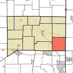 Location of Whitewater Township in Franklin County