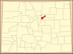Location in the state of Colorado