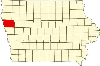 Woodbury County map