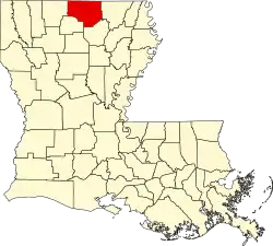 Location within the U.S. state of Louisiana