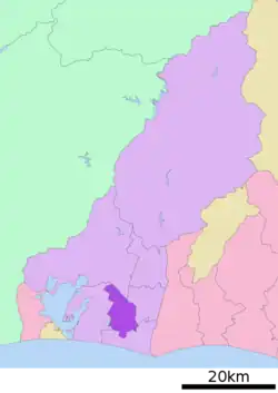 Location of Naka-ku in Shizuoka