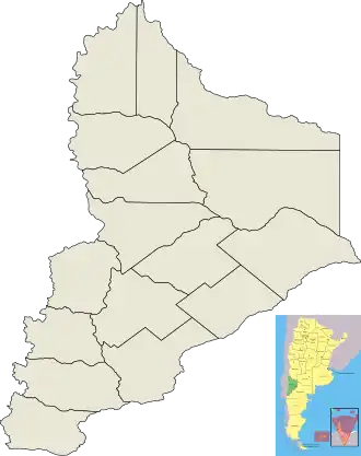 Zapala is located in Neuquén Province