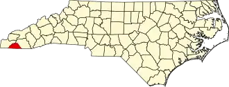 State map highlighting Clay County