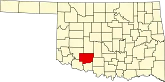 Comanche County map