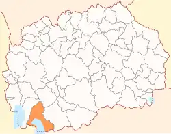 Location of Municipality of Resen