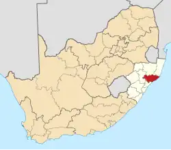 King Cetshwayo District within South Africa