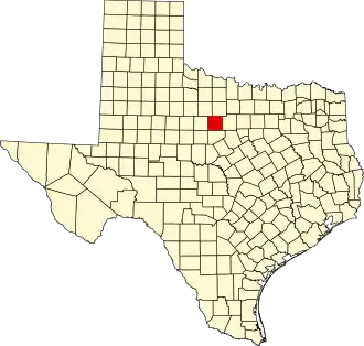 State map highlighting Stephens County