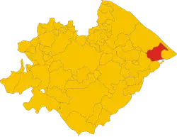 San Costanzo within the Province of Pesaro-Urbino