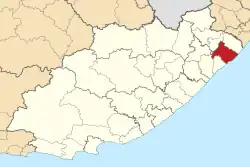 Location in the Eastern Cape