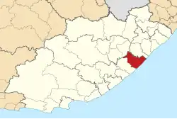 Location in the Eastern Cape