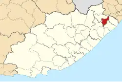 Location in the Eastern Cape