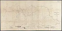 Map featuring the Pacific Northwest that has the Nez Perce campaign documented